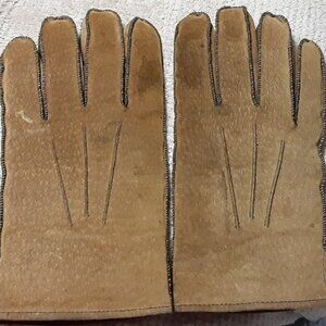 Vintage Yves St Laurent Leather Gloves Women's XL